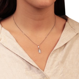 Λευκόχρυσο 18k μενταγιόν Παιδί Αγόρι