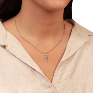 Λευκόχρυσο 18k μενταγιόν Παιδί Αγόρι