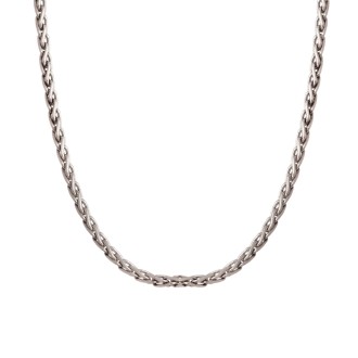 Λευκόχρυση 18k Aλυσίδα Κορδόνι