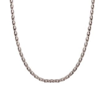 Λευκόχρυση 18k Aλυσίδα Κορδόνι