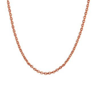 Ροζ χρυσή 9k Aλυσίδα Λαιμού