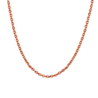 Ροζ χρυσή 9k Aλυσίδα Λαιμού