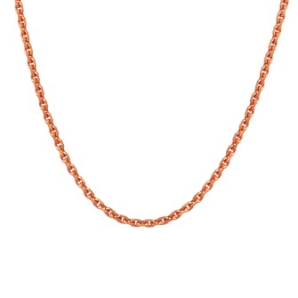 Ροζ χρυσή 18k Aλυσίδα Λαιμού