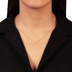 Χρυσό 14k κολιέ Σταυρός