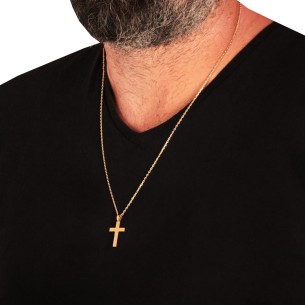 Χρυσός 14k Ανδρικός Σταυρός