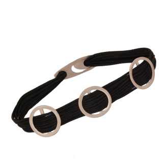 Βραχιόλι κορδόνια ασημένιοι Κύκλοι