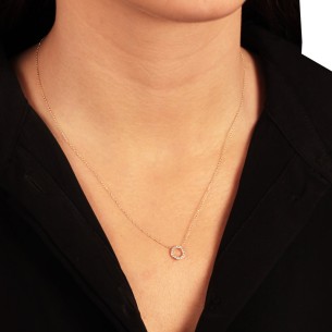 Χρυσό 9k κολιέ Κύκλος