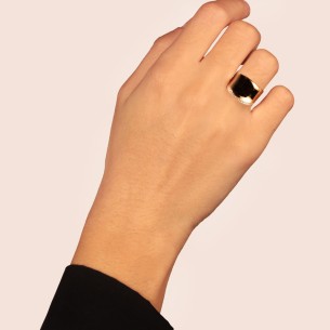 Χρυσό 14k δαχτυλίδι Καμπύλη