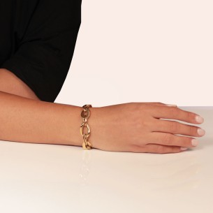 Γυναικείο χρυσό 14k βραχιόλι Αλυσίδα Κρίκοι