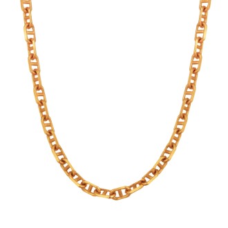 Χρυσή 14k Αλυσίδα Κρίκοι Θ