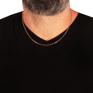 Χρυσή 14k Αλυσίδα Κρίκοι Θ