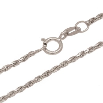 Λευκόχρυση 14k Αλυσίδα Λαιμού Κοτσίδα