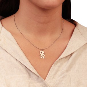 Λευκόχρυσο 18k παιδικό μενταγιόν Αγόρι