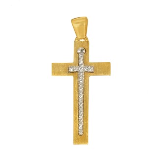 Χρυσός 14k Γυναικείος σειρέ Σταυρός