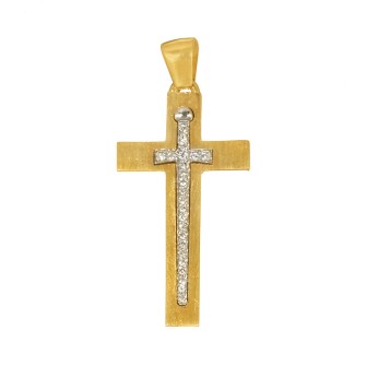 Χρυσός 14k Γυναικείος σειρέ Σταυρός
