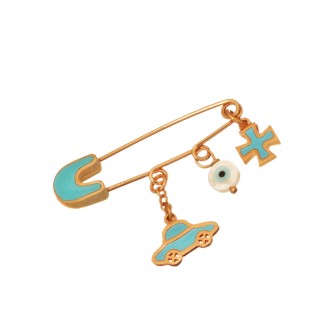 Ασημένια παιδική Παραμάνα Γούρια Αγόρι