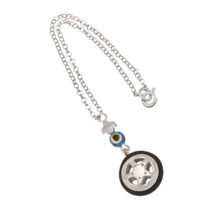 Ασημένιο Γούρι Αυτοκινήτου Ρόδα