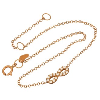 Χρυσό 9k βραχιόλι Άπειρον