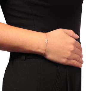 Χρυσό 9k βραχιόλι Άπειρον