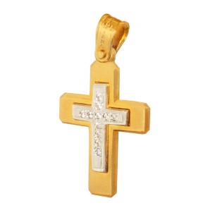 Χρυσός 14k Γυναικείος Σταυρός