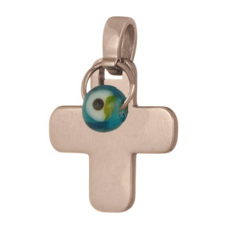 Λευκόχρυσος 18k Σταυρός Μάτι