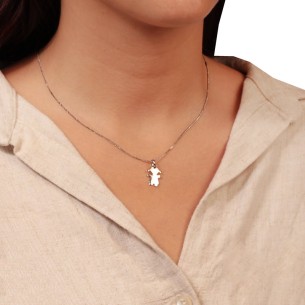 Λευκόχρυσο 18k μενταγιόν Παιδί Αγόρι