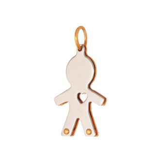 Λευκόχρυσο 18k παιδικό κρεμαστό Αγόρι