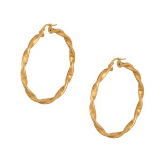 Χρυσά 14k σκουλαρίκια Κρίκοι