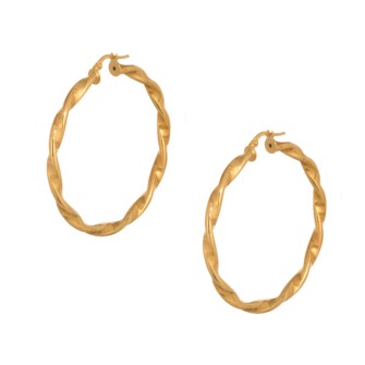 Χρυσά 14k σκουλαρίκια Κρίκοι