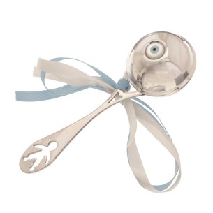 Επάργυρη παιδική Κουδουνίστρα Αγόρι