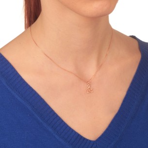 Ρόζ χρυσό 14k μοτίφ Αγόρι