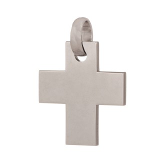 Λευκόχρυσος 18k Ανδρικός Σταυρός