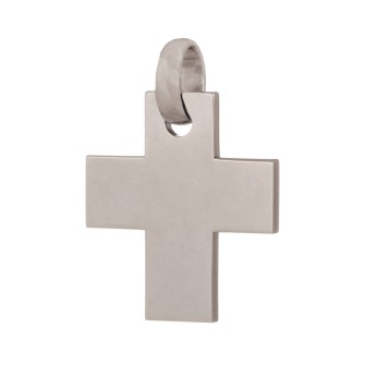 Λευκόχρυσος 18k Ανδρικός Σταυρός