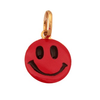 Κολιέ κορδόνι χρυσό 14k Smiley