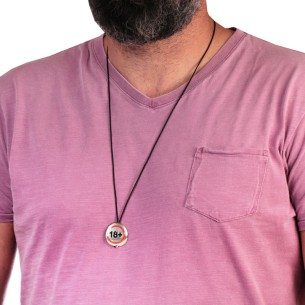 Κολιέ κορδόνι ορειχάλκινο σύμβολο Adult 18+