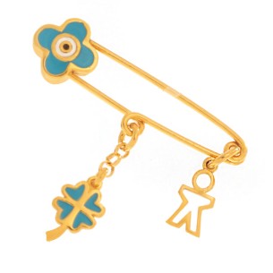 Επίχρυση παιδική Παραμάνα Αγόρι Γούρια