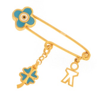 Επίχρυση παιδική Παραμάνα Αγόρι Γούρια