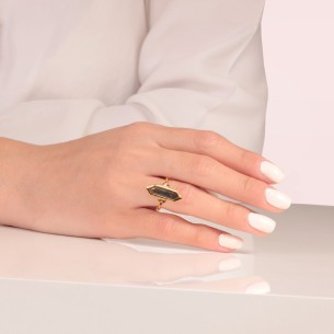 Ασημένιο δαχτυλίδι Πέτρες Λαβραδορίτης