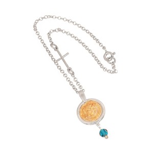 Ασημένιο Γούρι Αυτοκινήτου Παναγία Μάτι