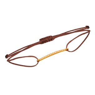 Γυναικείο βραχιόλι κορδόνι χρυσή 14k Μπάρα