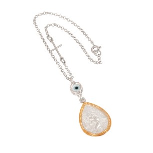 Ασημένιο Γούρι Αυτοκινήτου Αγ.Χριστόφορος