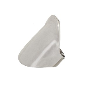 Ασημένιο επιπλατινωμένο δαχτυλίδι Ένα