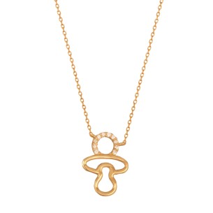 Χρυσό 9k κολιέ Αλυσίδα Πιπίλα