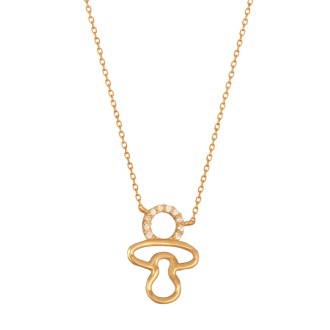 Χρυσό 9k κολιέ Αλυσίδα Πιπίλα