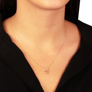 Χρυσό 9k κολιέ Αλυσίδα Πιπίλα