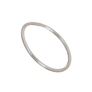 Ασημένια επιπλατινωμένη Βέρα