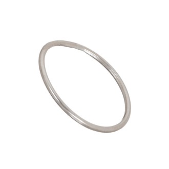 Ασημένια επιπλατινωμένη Βέρα