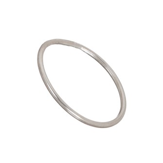 Ασημένια επιπλατινωμένη Βέρα