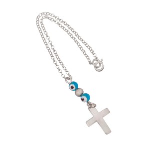 Ασημένιο Γούρι Αυτοκινήτου Σταυρός