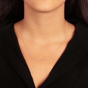 Λευκόχρυση 14k Aλυσίδα Λαιμού